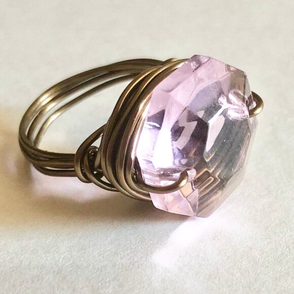 Retro Wire Wrap Statement Ring - Picture 3 of 5